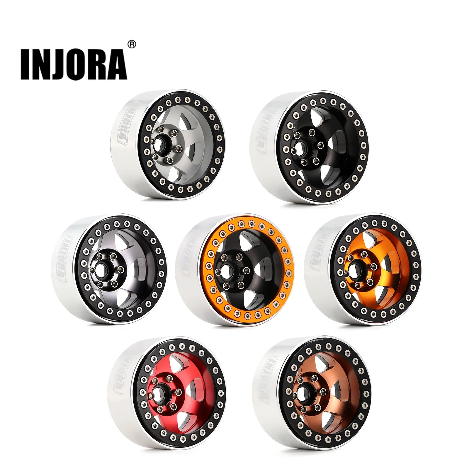 INJORA Deep Dish Negative Offset 9.4mm CNC Aluminum 1.9\