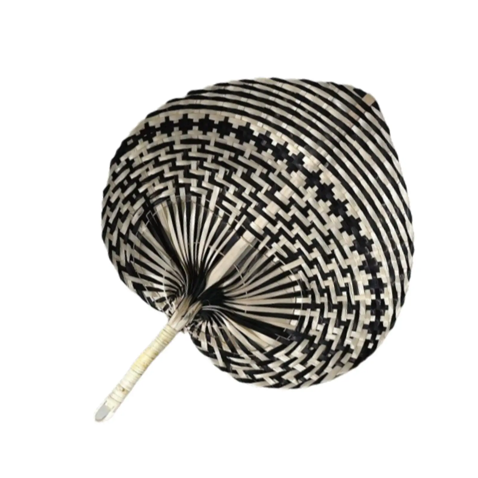 Handmade Bamboo Hand Fan Vintage Portable Weaving Cooling Fan for Table Decor Summer Home Use