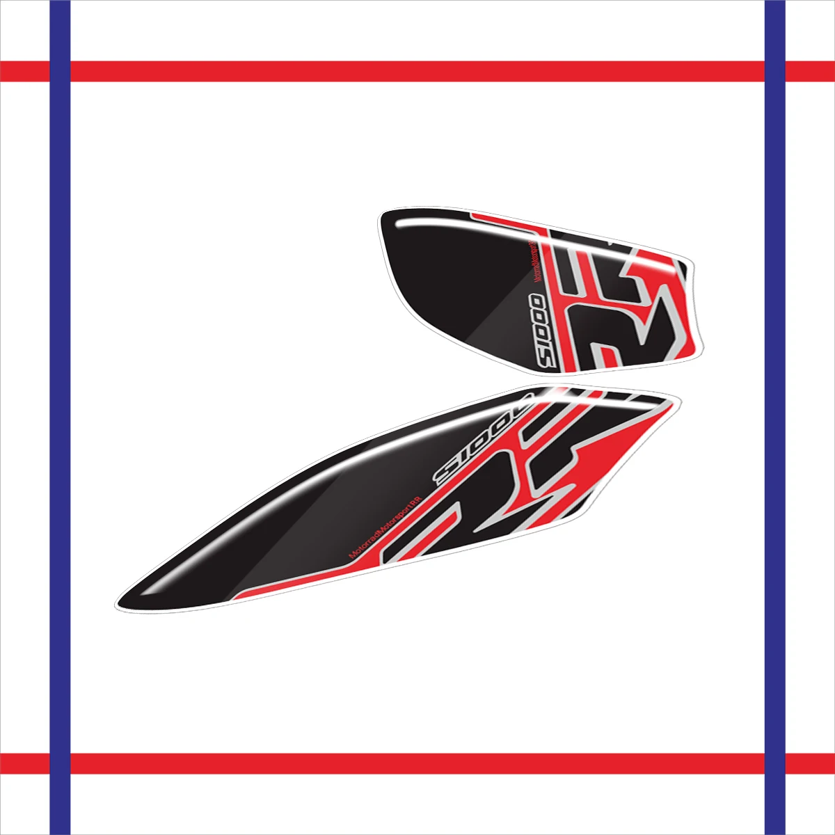 

3D Motorcycle Tank Pads Protector Sticker Decal Gas Knee Grip Tank Traction Pad For S1000RR M1000RR 19-2024 2023 2022 2021