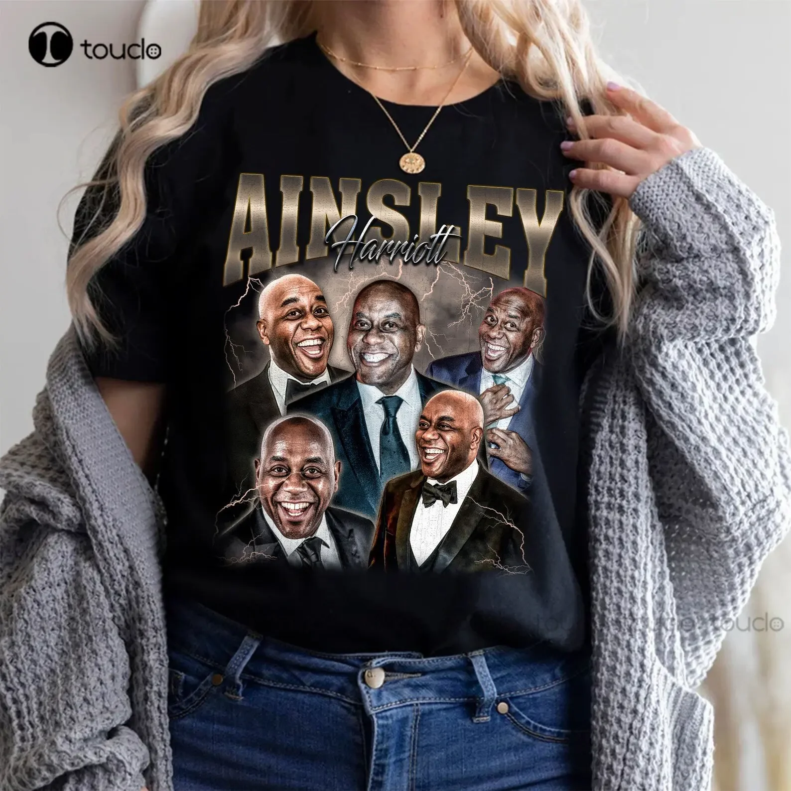 Ainsley Harriott Vintage Unisex T-Shirt Vintage Ainsley Harriott T-Shirt Gift For Women And Man Blue Shirt Custom Gift Xs-5Xl