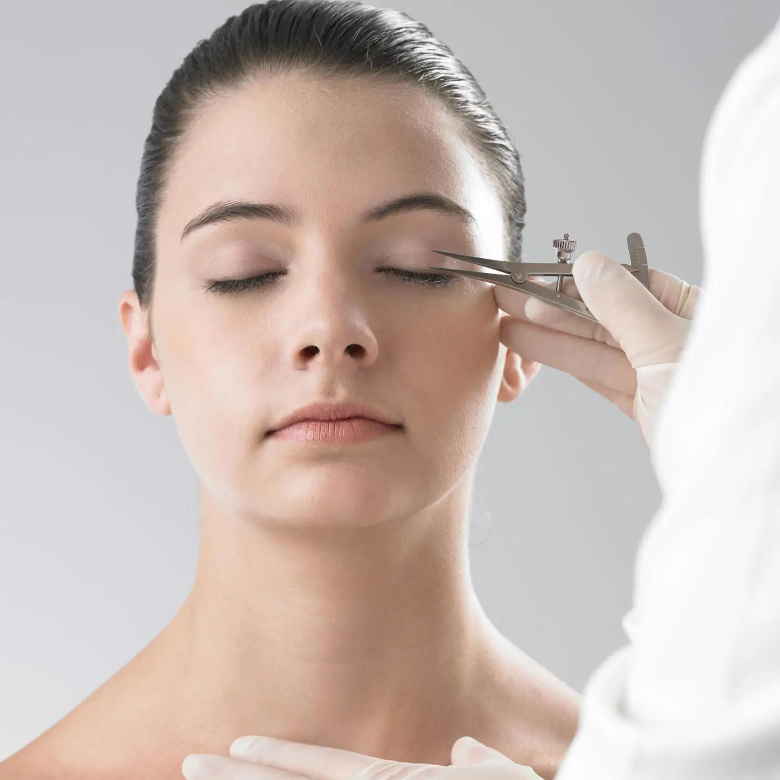 Stainless Steel Double Eyelid Gauge Eyelid Measurement Tool Ruler For Measuring Scale Portable Gift