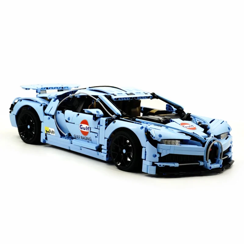 MOC 40002 campeón de potencia de velocidad de alta tecnología Gullff coche de carreras de bloques de construcción Hypercar juguetes educativos para niños regalo de Navidad