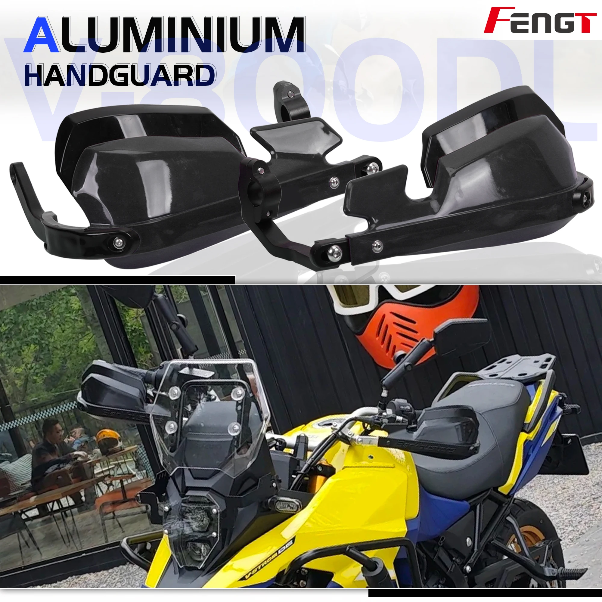 

For Suzuki Strom 800 DL800 New Aluminum Alloy Handlebar Handguard Hand Guards Shield Lever Guard Protector 800DL Strom800