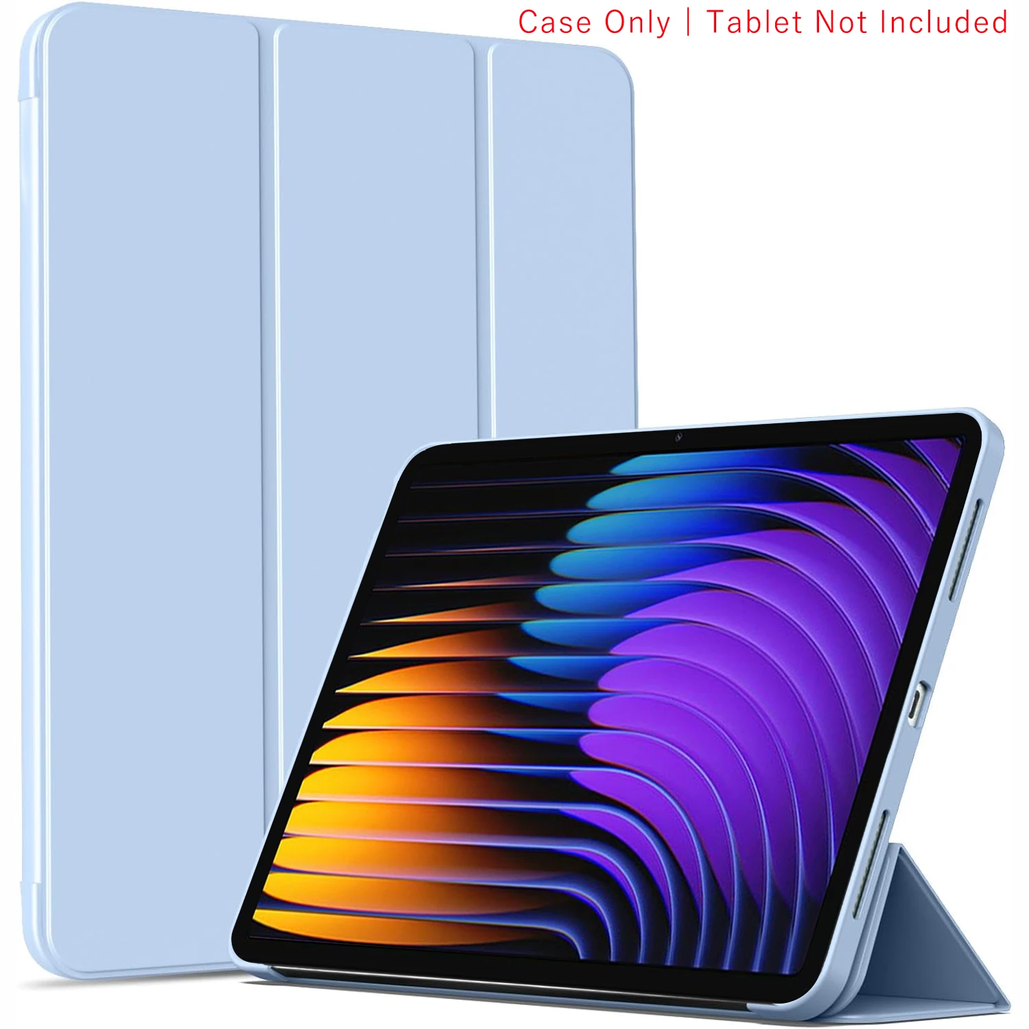 Dreifach faltbare Flip-Hülle für Xiaomi Pad 7/Pad 7 Pro 11,2 Zoll 2024, magnetischer Ständer, PU-Leder-Schutzhülle, automatische Schlaf-/Wachfunktion