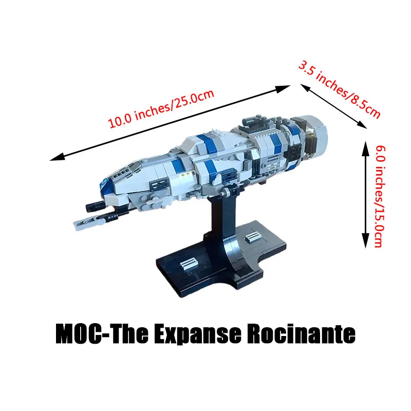 جديد MOC Rocinante Battlestar Galactica الأجانب USCSS نوسترومو سفينة الفضاء اللبنات المركبة الفضائية لتقوم بها بنفسك الطوب نموذج جمع اللعب #3