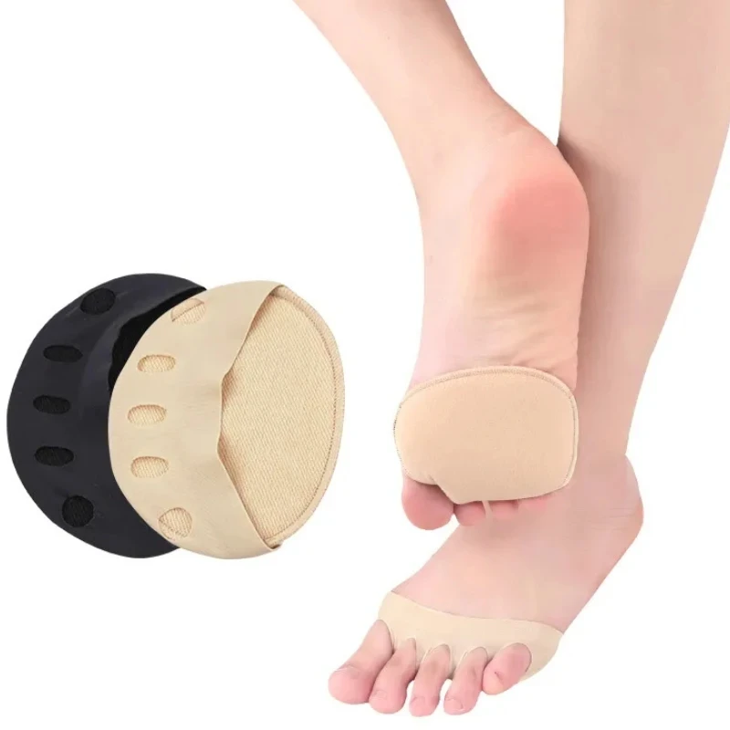 

3Pairs Forefoot Cushion Socks Metatarsal Gel Feet Care Protector High Heel Insoles Five Toes Half Yard Pads Bunion Pain Relief