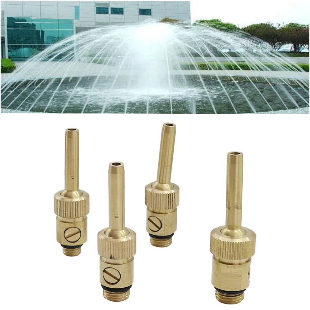 

Adjustable Brass Water Curtain Line Fountain Nozzles M12-M14 External Thread Indoor And Outdoor Landscape Decorative Sprinkler