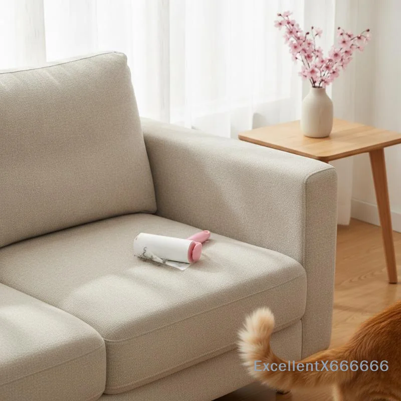 1Set Lint Roller With Strong Adhesive And Extra Refill Rolls For Removing Pet