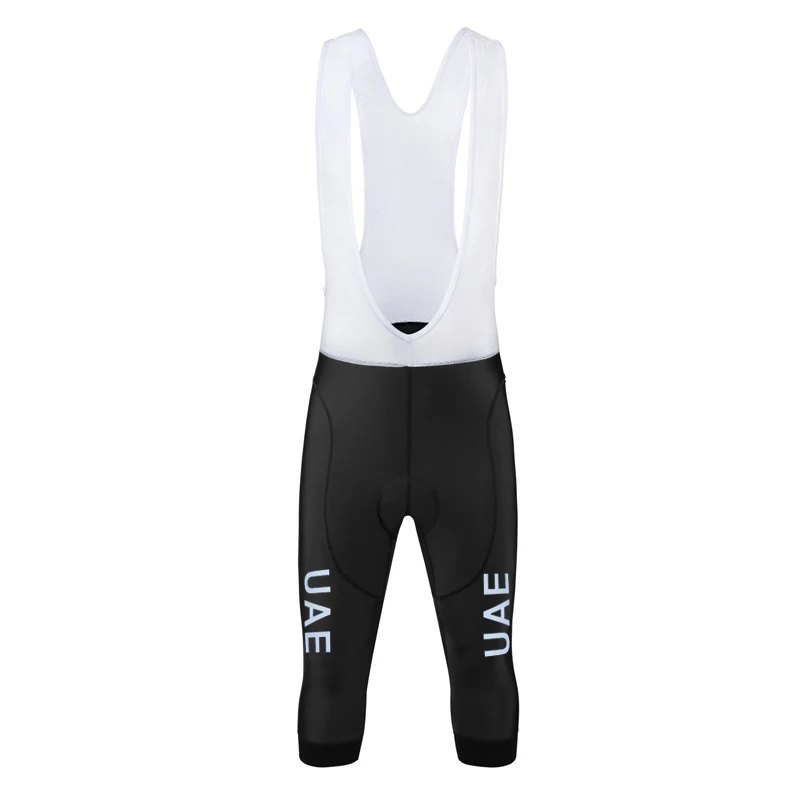 New 2023 UAE Men Cycling Pants 3/4 Bib Pants Outdoor 19D Bib Shorts Summer Cycling equipment Breathable Cycling 7 Points Pants