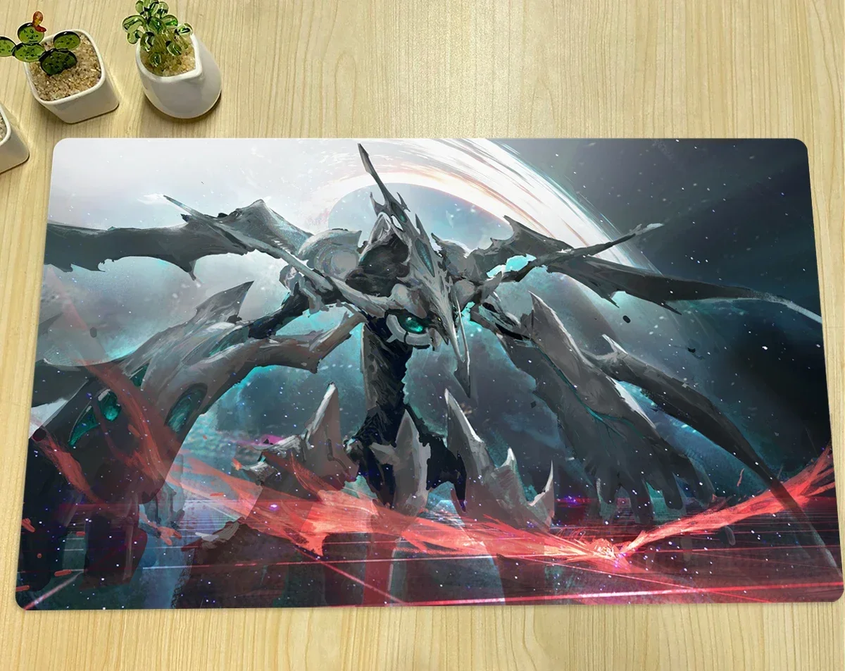 YuGiOh Shooting Quasar Dragon Mat TCG CCG Board Game Trading Card Game Mat Custom Playmat  Anime Mouse Pad Rubber Zones Free Bag