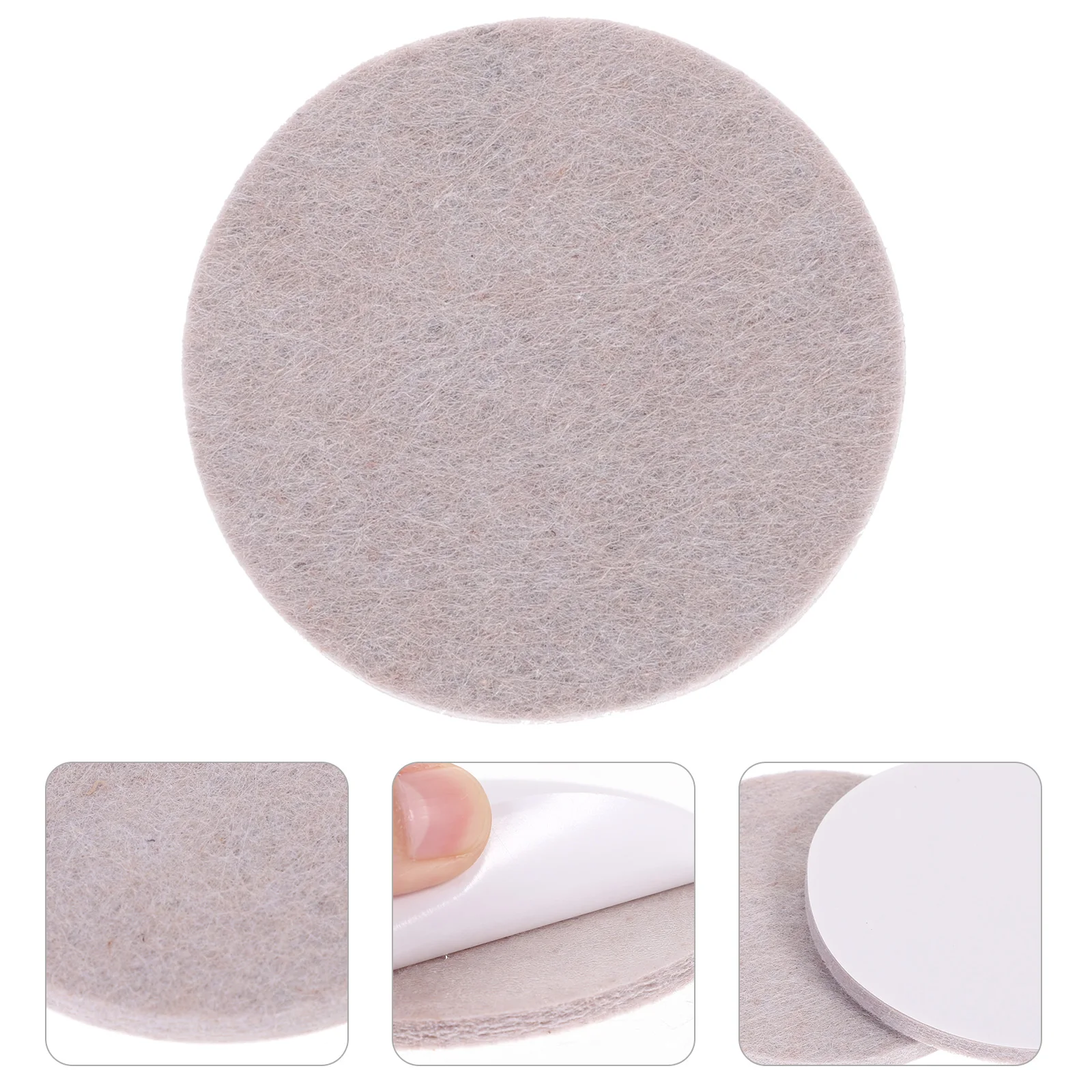 

10Pcs Chair Leg Mats Adhesive Felt Pads for Hardwood Floors Easy Install Wear Resistant Felt Pads for Furniture
