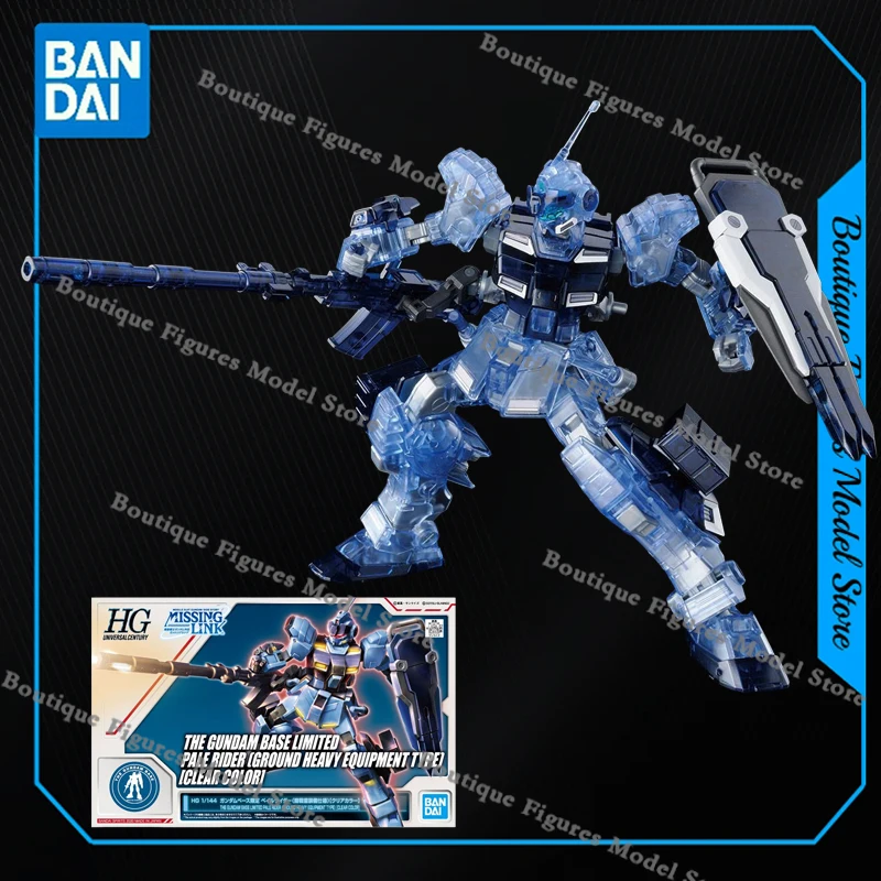 Bandai Genuine HG RX-80PR PALE RIDER AMX-018 TODESRITTER BLACK RED RIDER Anime Action Figure Assembly Collection Model Gift Toys view 6
