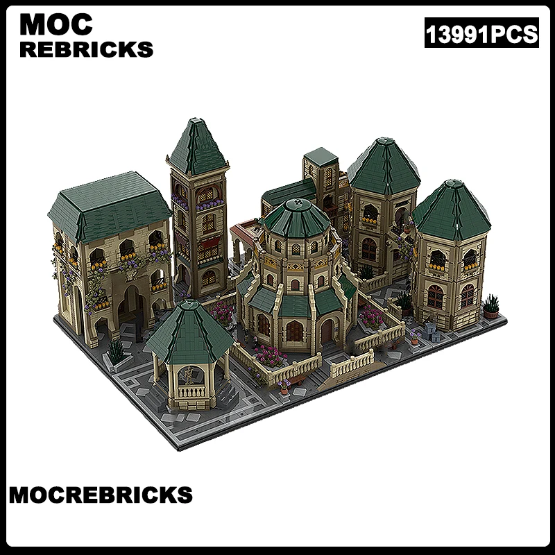 

Famous Star Movie Castle Model City Street View Modular Assembling MOC Building Blocks Technology Bricks Toys Christmas Gifts