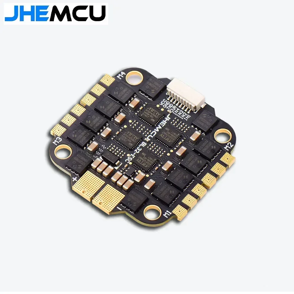 JHEMCU Controlador de Voo Pilha, RC FPV Drone, AM32A60, 60A, 4in 1, ESC 3-6S, 30x30mm, GF30F745-ICM