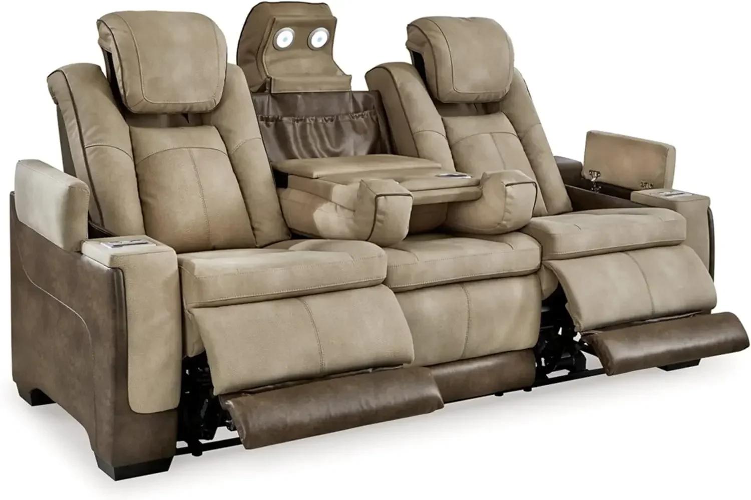 

Hot salesNext-Gen DuraPella Power Reclining Sofa with Adjustable Headrest, Sand
