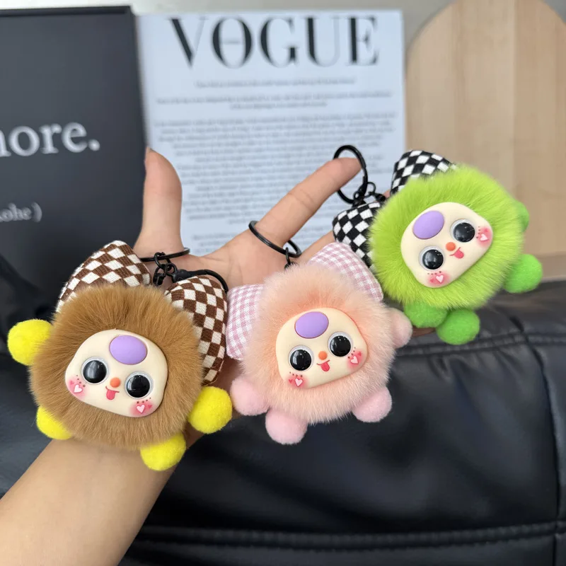 

HUA HUA Cartoon Cute Plush Doll Keychain Exquisite Soft Stuffed Pendant Charms Bag Hanging Decoration Girls Gift