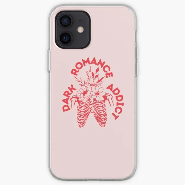 Dark Romance Addict Red Skeleton Aesthe  Phone Case Customizable for iPhone 11 12 13 14 Pro Max Mini 6 6S 7 8 Plus X XS XR Max