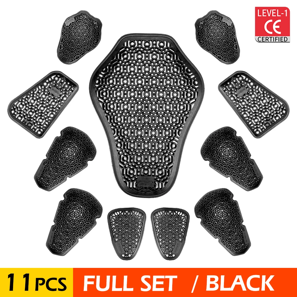 Motorcycle Protective Gear For Off-road Riding Chest Back Knee Elbow Protection Equipment Built-in Inserted Protective Gear