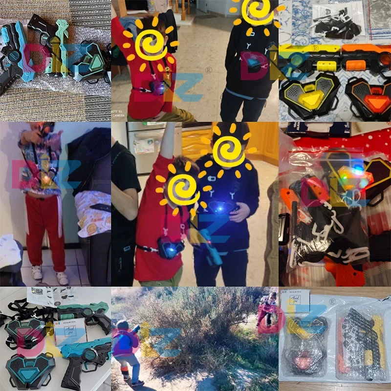 Laser-Tag-Kampfspiel-Pistolenset, elektrische Infrarot-Spielzeugpistolen, Kinder-Lasergame-Set, Pistole für Jungen, Kinder, Indoor- und Outdoor-Sport – Detail 2