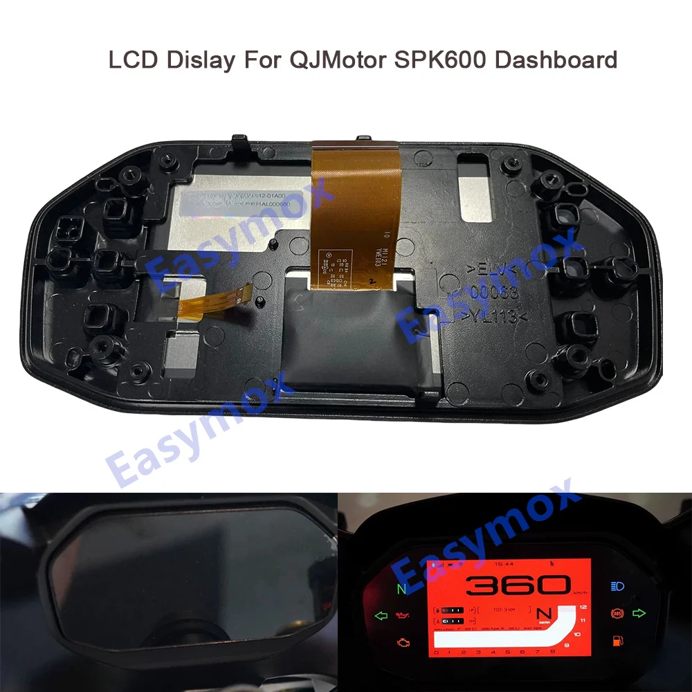 

LCD Display for QJMOTOR 600 SRK600 QJ600GS-3D Motorcycle Dashboard 2022