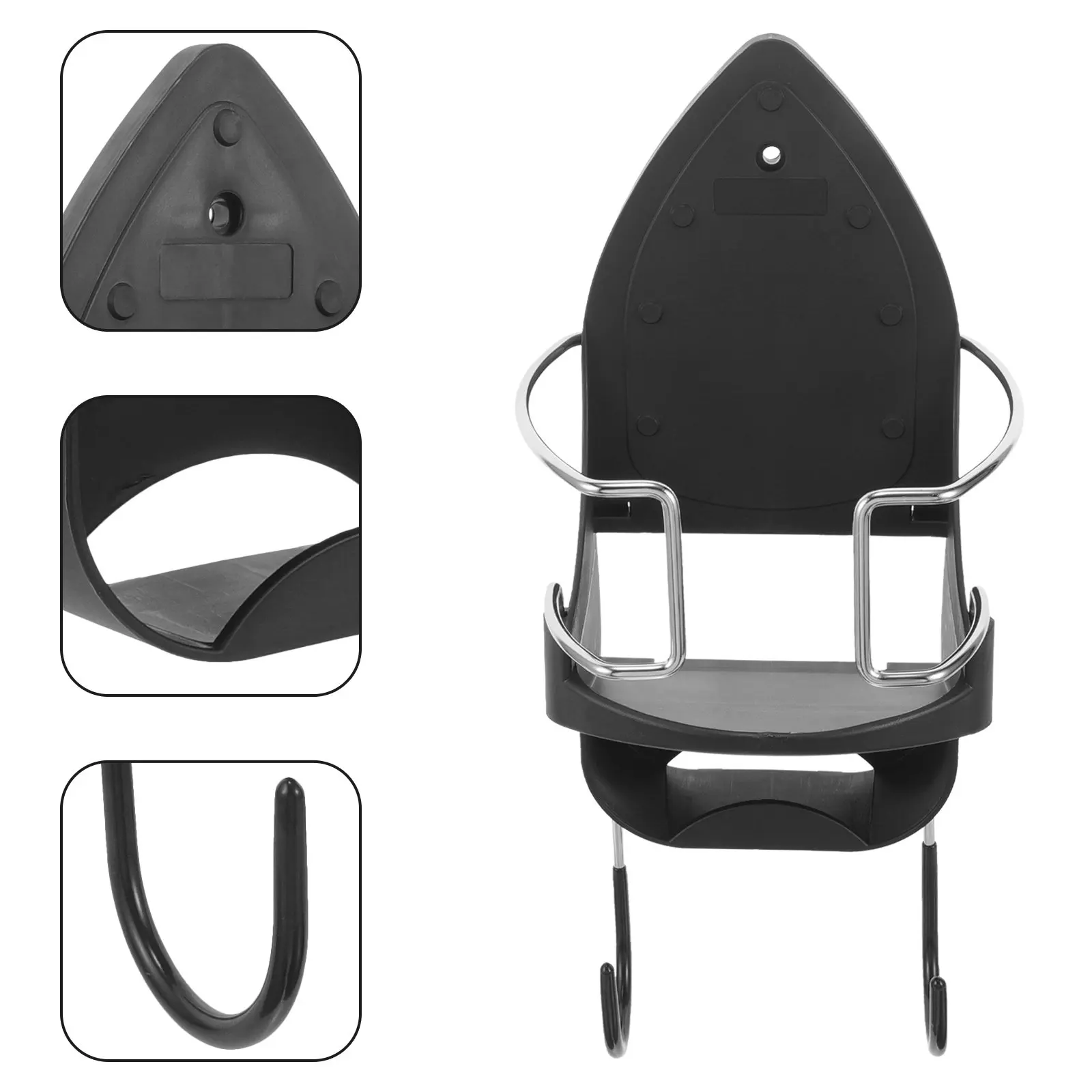 

Wall Mounted Ironing Board Holder Heavy Duty Metal Iron and Ironing Board Wall Hanger for Laundry Room Bedroom Home Office Space