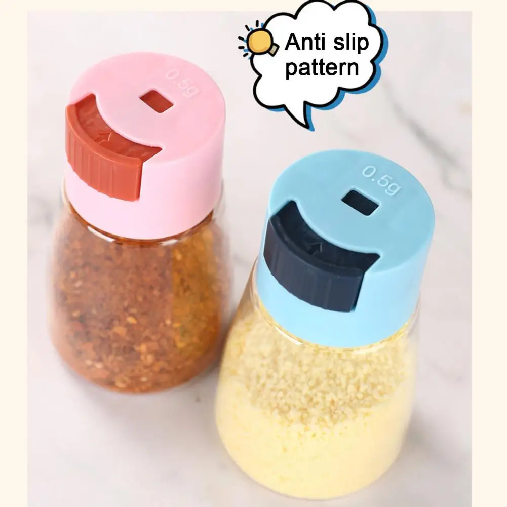 One-button Press Shaker Food-grade Pp Seasoning Container Salt Shaker with Precise Control Airtight Pepper Spice for Kitchen