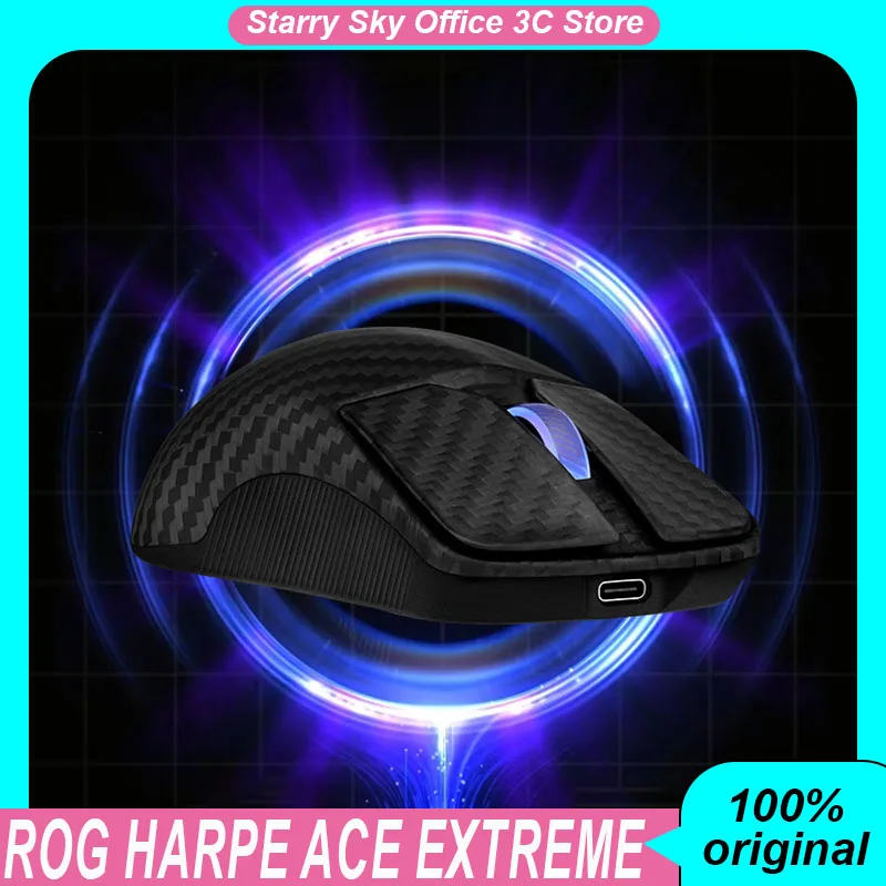 ROG Harpe Ace Extreme Mouse AimPoint Pro Optical Sensor Wireless 8k Low latency Carbon Fiber Lightweight Custom Gaming Mouse