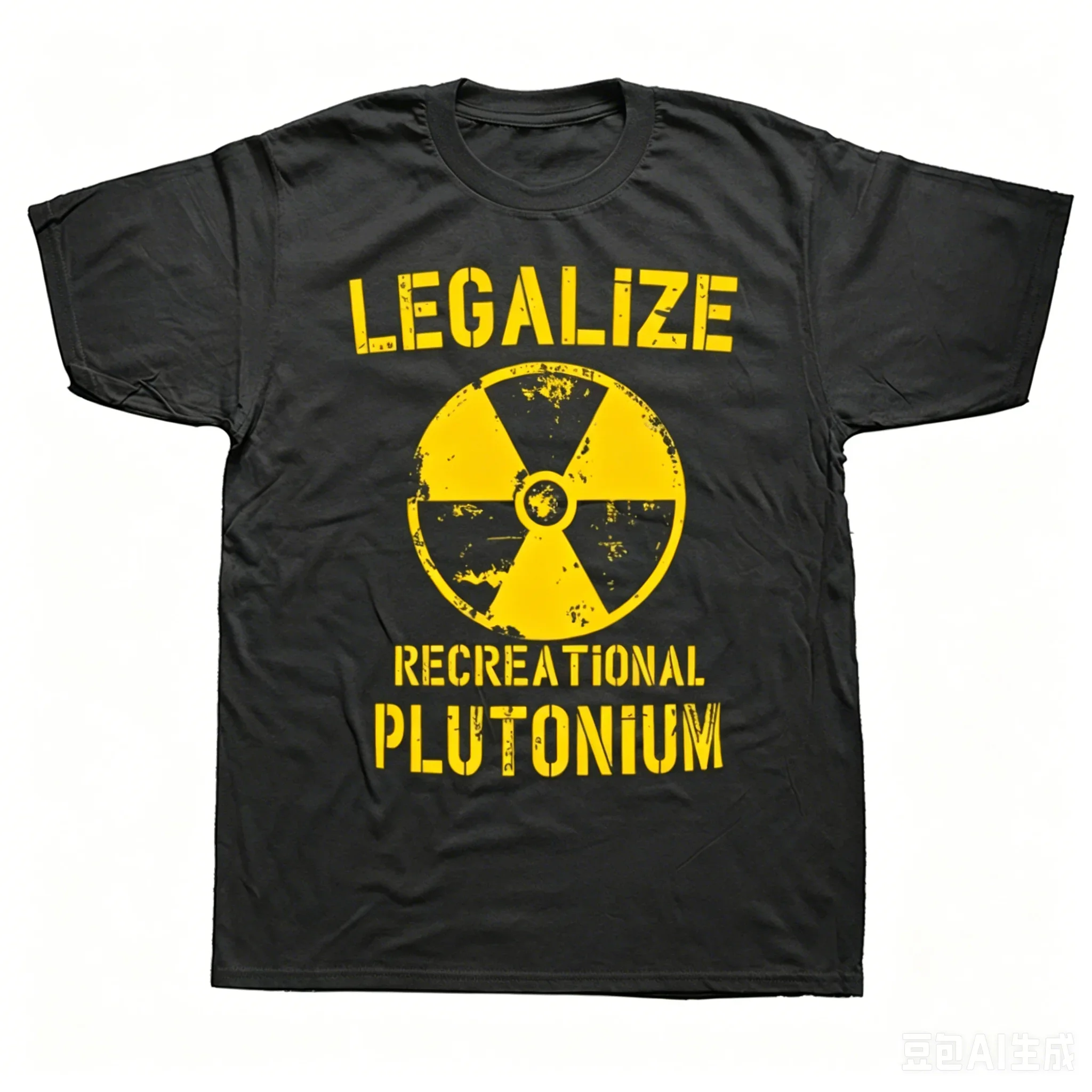 T-shirts graphiques amusants « Legalize Recreational Plutonium » pour hommes et femmes, t-shirt décontracté à la mode, 100 % coton, coupe ample et oversize