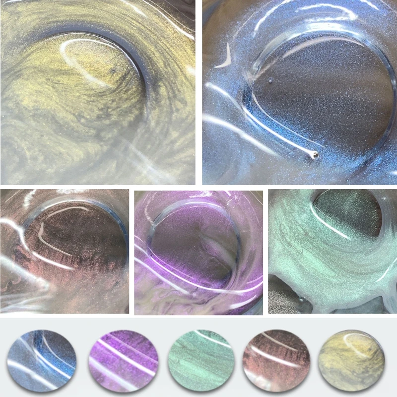 5 Colors Star Sky Colorant UV Resin Pigment Dye Epoxy Resin Casting Crafts Jewelry Making DIY Accessories