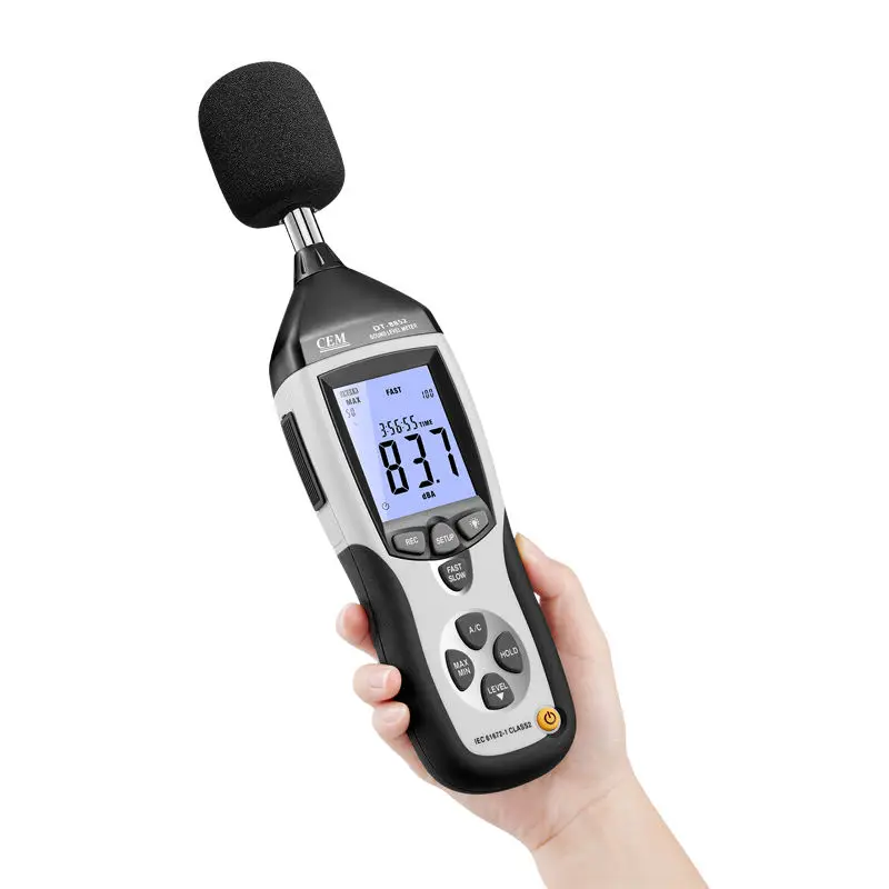 

CEM Digital Sound Level Meter Professional Analog Decibel USB AC/DC Output 130db Noise Meter With Datalogger DB Meter