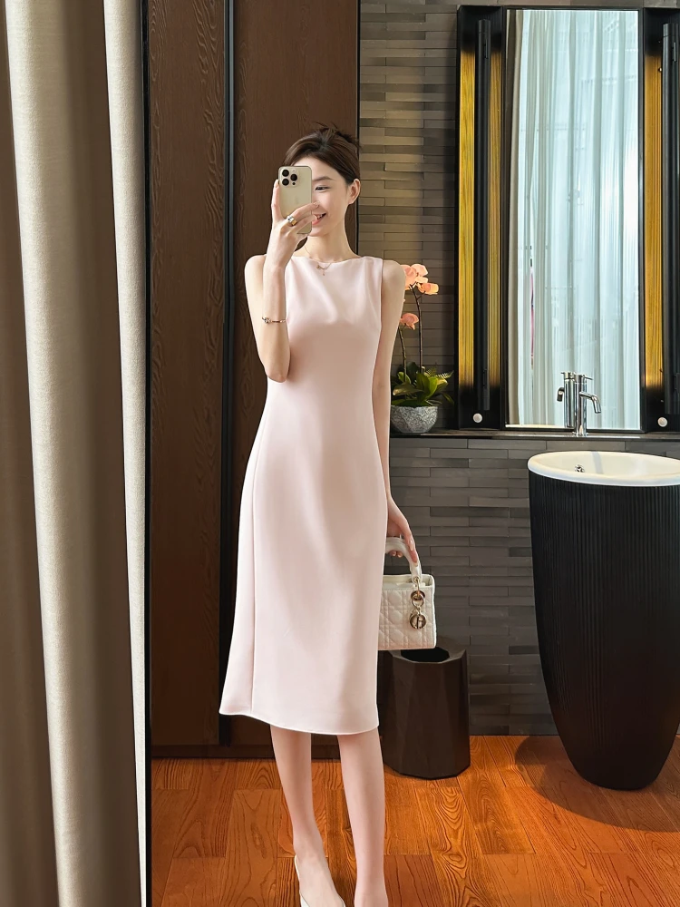 

Юбка А-силуэта You See Ele Pink Dr с высокой талией, мягкая, не мнущаяся, для офиса и повседневной носки, летняя, для поездок на работу