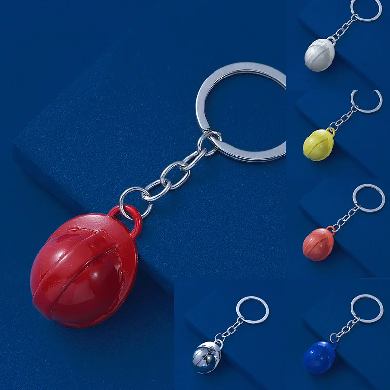 Simp Safety Helmet Key Chain Car Creative Motorcycle Keychains For Men's Keyring Metal Waist Keychain 4S Store Small Gifts