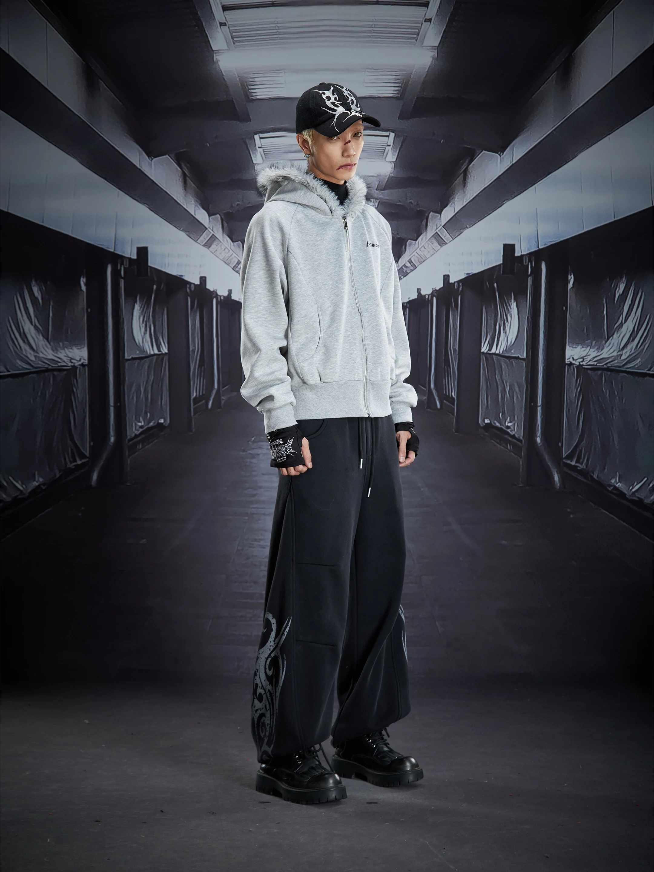 Fashion Trend Loose Casual Hooded Short Sweatshirt Spring Autumn Thin Youth Popular Stylish Zipper Jacket for Men