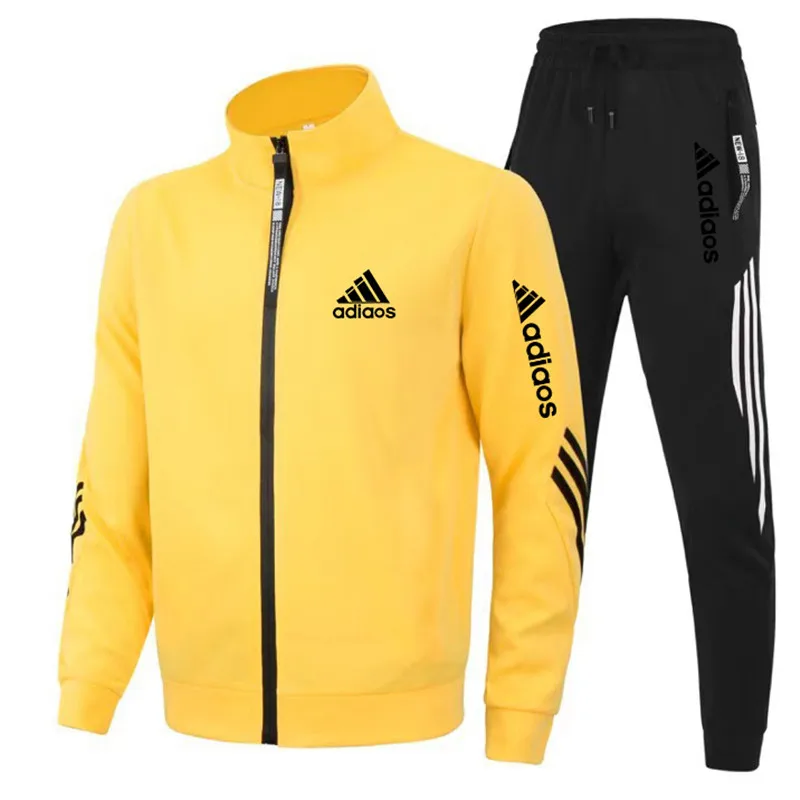 New Mens Tracksuits 2024 Men Sets Sweatshirt+sweatpants Tracksuit Zipper Stand Collar Sports Suit Jogging Fitness Men Clothing