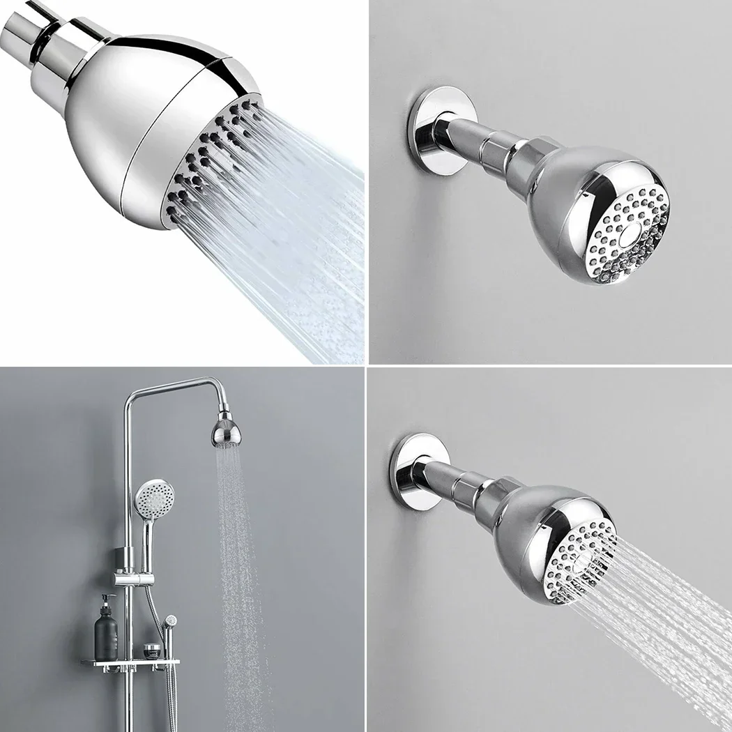 

shower faucet Replacement Shower Head ABS 2.5 gallons 3 Inch Anti-leak Bathroom Accessories Bathtubs Connector High Pressure