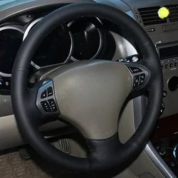 Car Products DIY Black Non-slip Faux Leather Car Accessories Steering Wheel Cover For Suzuki Grand Vitara 2006-2014