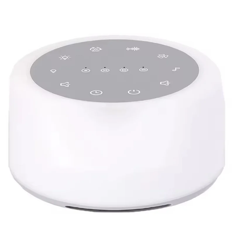 جهاز ABGI-Sleep Sound Machine المحمول بالضوضاء البيضاء يتميز بإضاءة ليلية RGB للطفل