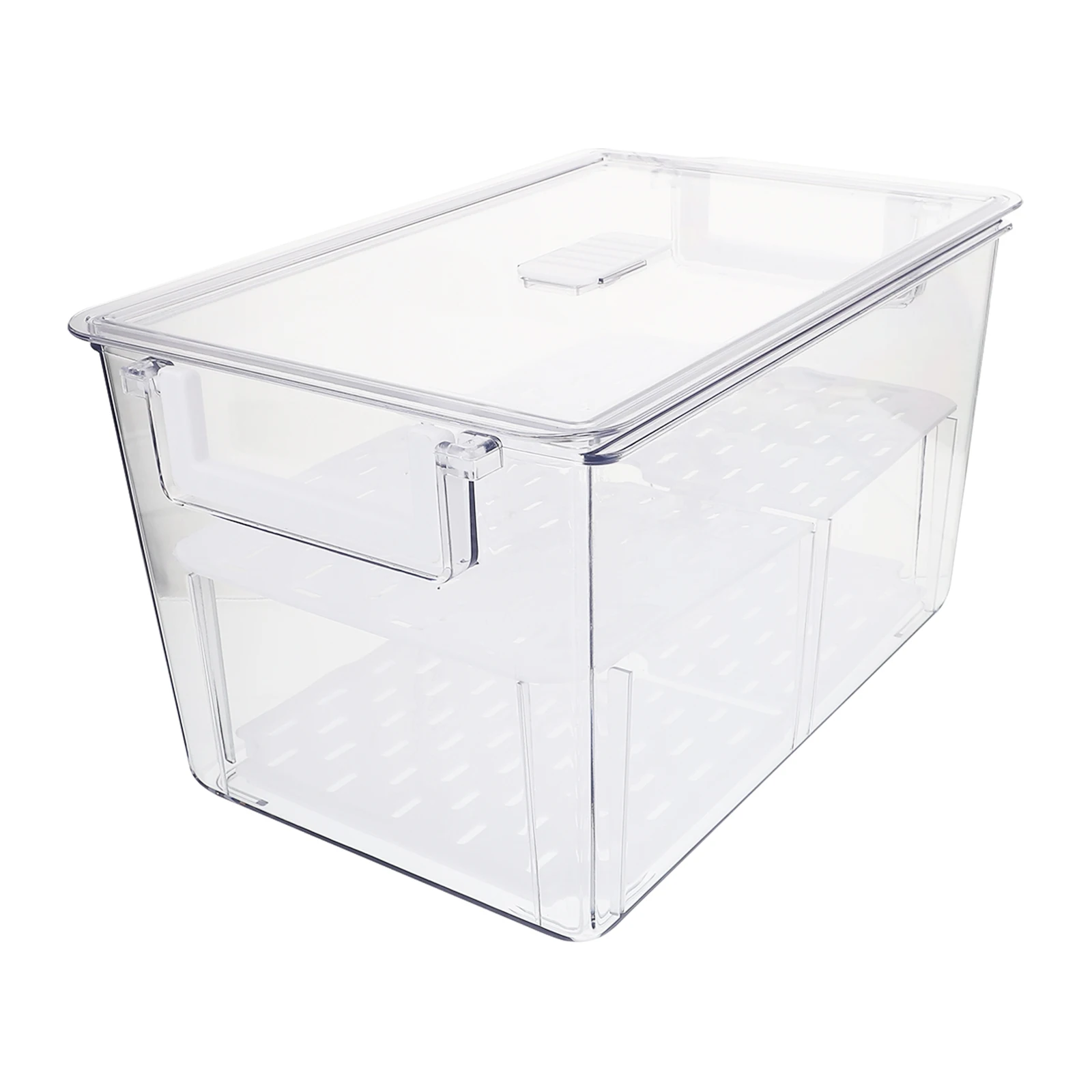 

Plastic Food Storage Containers Fridge Box for Fruit Vegetable Eggs Kitchen ganizers High Grade Safety Wide Use Compartment