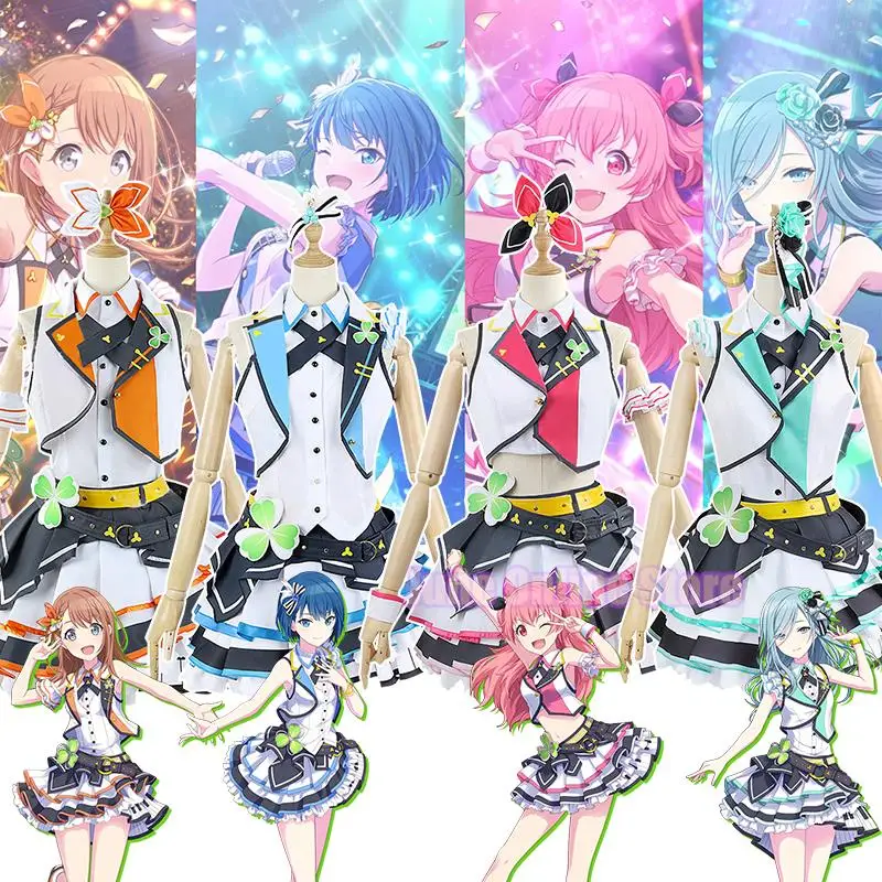 

Project Sekai Colorful Stage! Feat. MORE MORE JUMP Kiritani Haruka Hanasato Minori Momoi Airi Hinomori Shizuku Cosplay Costume