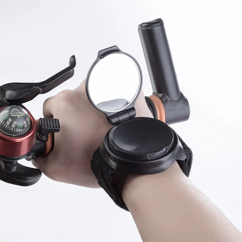 

Adjustable Bike Mirror Wide Angle Clear Lens Blast Resistant Lightweight Handlebar Rear View Mirror for Enhanced Cycling