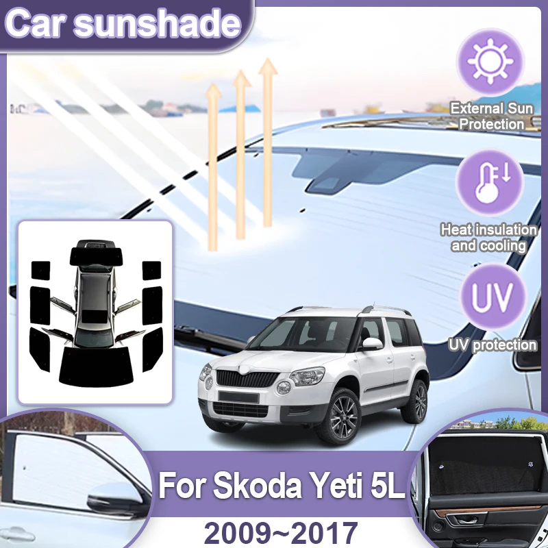 

Для Skoda Yeti 2012 Аксессуары 2009~2017 2016 5L Отражатель Козырек Солнцезащитный Козырек Серебряный Солнцезащитный Экран Инструмент Шторы Автомобильные Аксессуары
