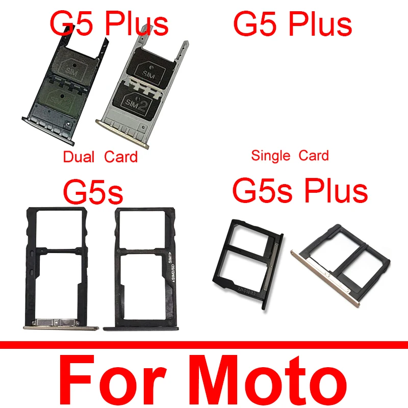 

Sim Card Tray Reader Slot Holder For Motorola Moto G5 Plus XT1863 XT1684 XT1685 XT1687 G5s XT1799 G5s plus Repair Parts