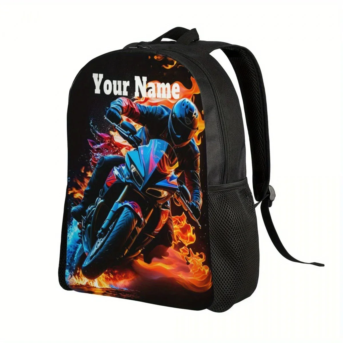Custom Bag Customizable Motorcycle & Fitness Backpack - Personalize With Your Text, Name, Or Logo |, Lightweight & Spacious For