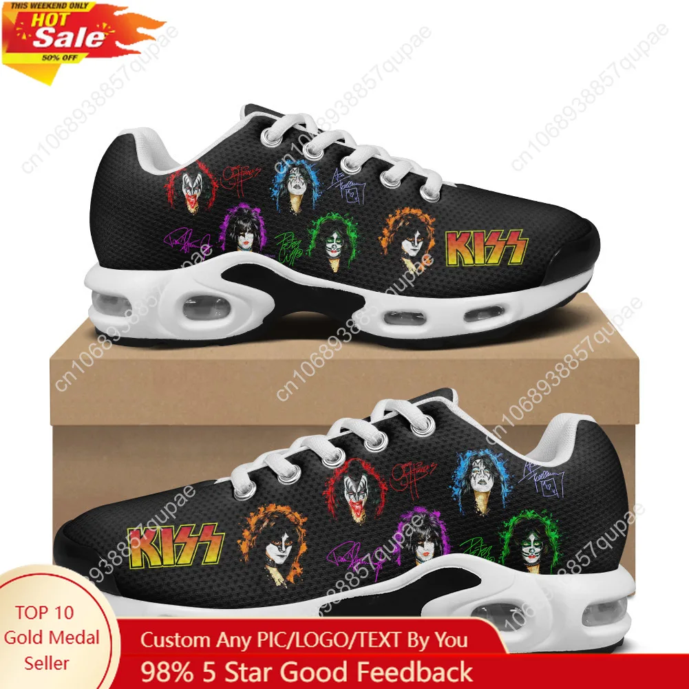 

Kiss Heavy Metal Rock Band Air Cushion Sneakers Mens Womens Hiking Running Shoes Mountain Climbing Shoes Custom Shoes