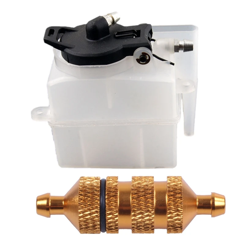 

1 шт. топливный бак RC 02004 для HSP 1:10 Nitro на дороге автомобиль багги грузовик и 1 шт. обновленный алюминиевый сплав 1/10 топливный фильтр запасные части для