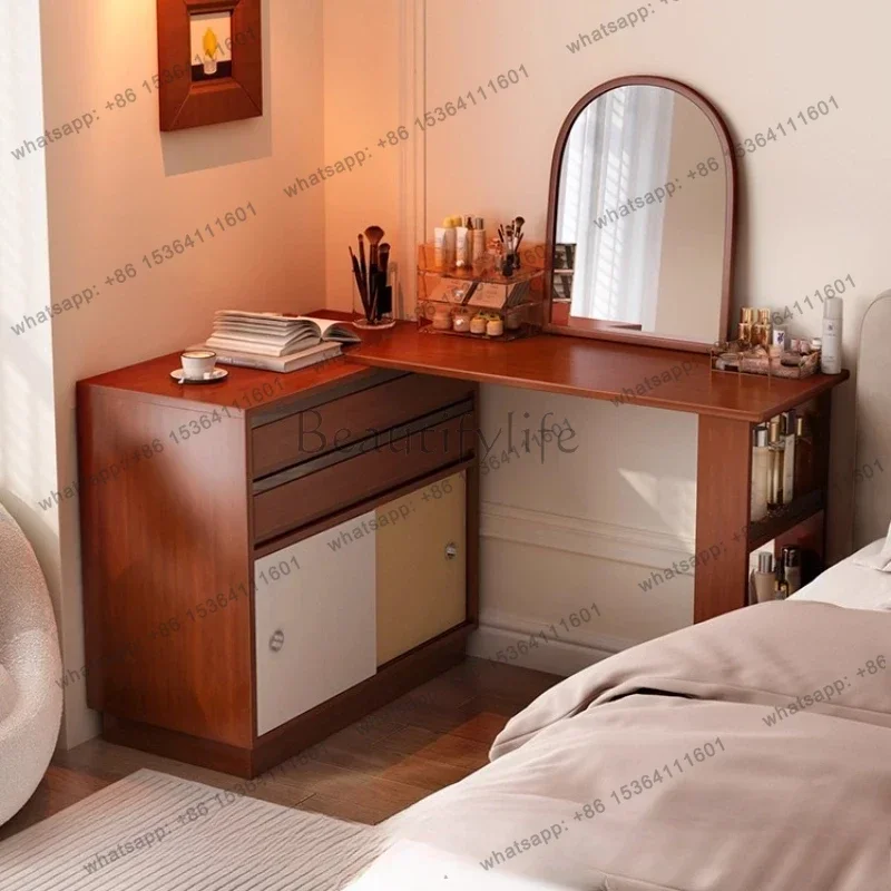 Bedroom Makeup Vanity Table Chair Drawers Bedside Study Organizer Vanity Table Vintage Wood Comoda Pra Quarto Home Furniture