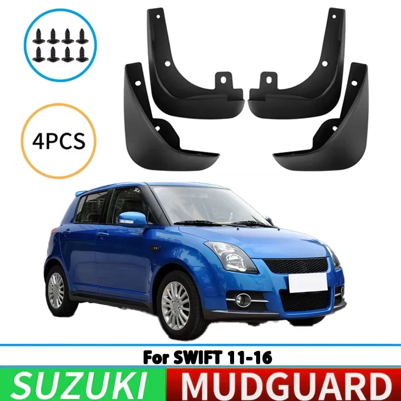 Garde-boue de pneu de voiture pour Suzuki Swift 2011 – 2016, pièces automobiles enroulées pour roue avant et arrière, 4 pièces
