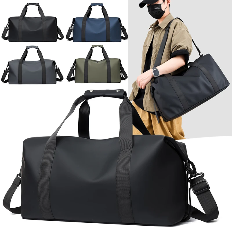 

Fitness Bag Multifunctional Travel Handbag Large Capacity Handheld Short Trip Luggage Bag Lightweight Sports Gym Crossbody Bag