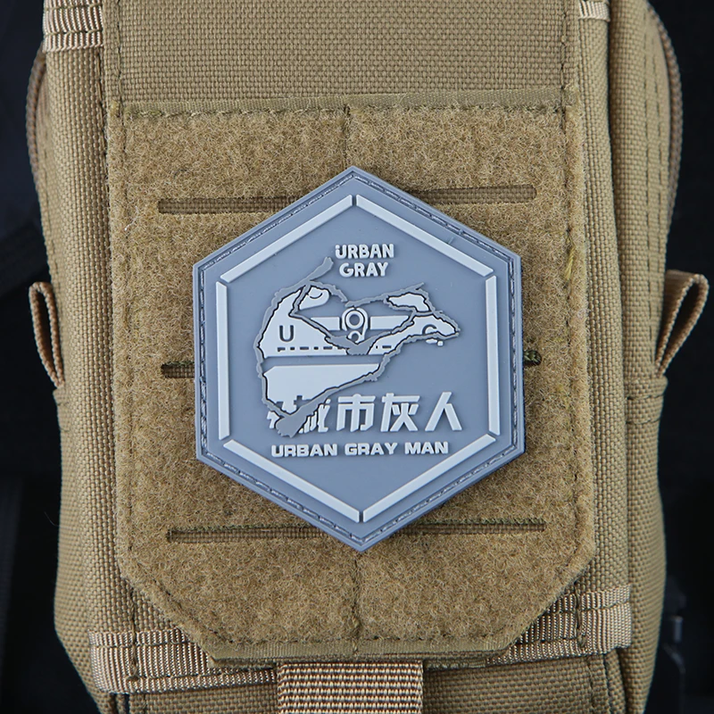 Urban Grey Man 3D PVC Patches  - Urban Backpack Tactical review and price
