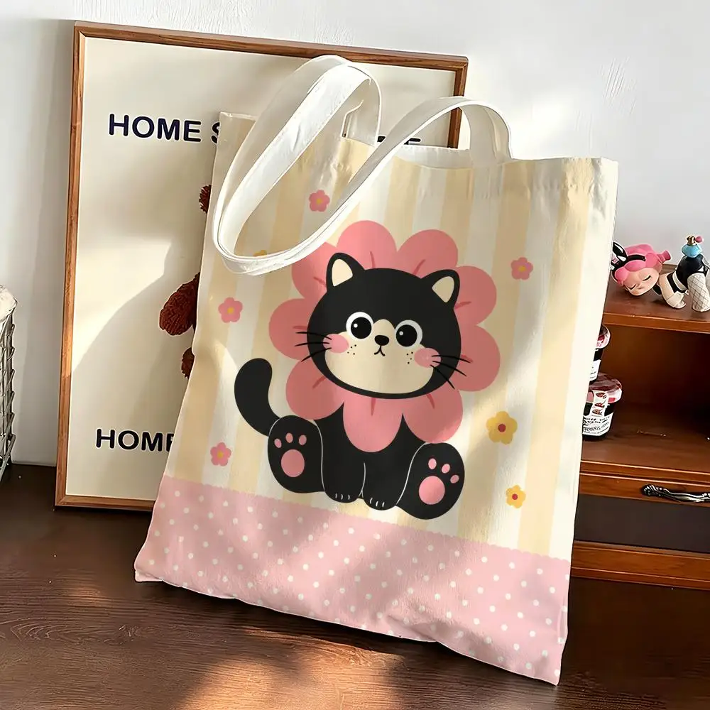 Dopamine-style small animals Storage Bags Canvas bags are suitable for going to class, shopping, gifts, and commuting